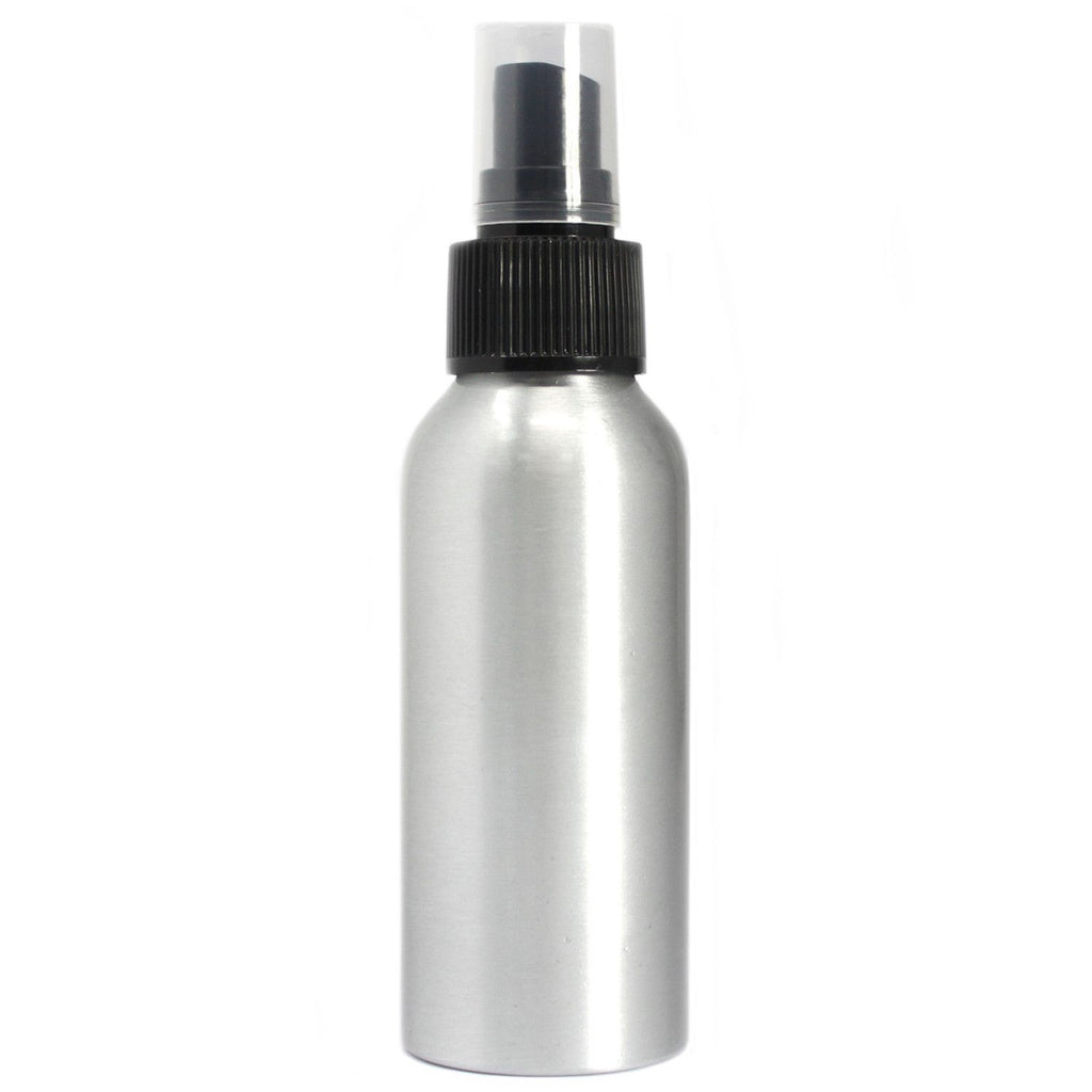 100ml Aluminium Bottle with Black Spray Top for Essential Oils