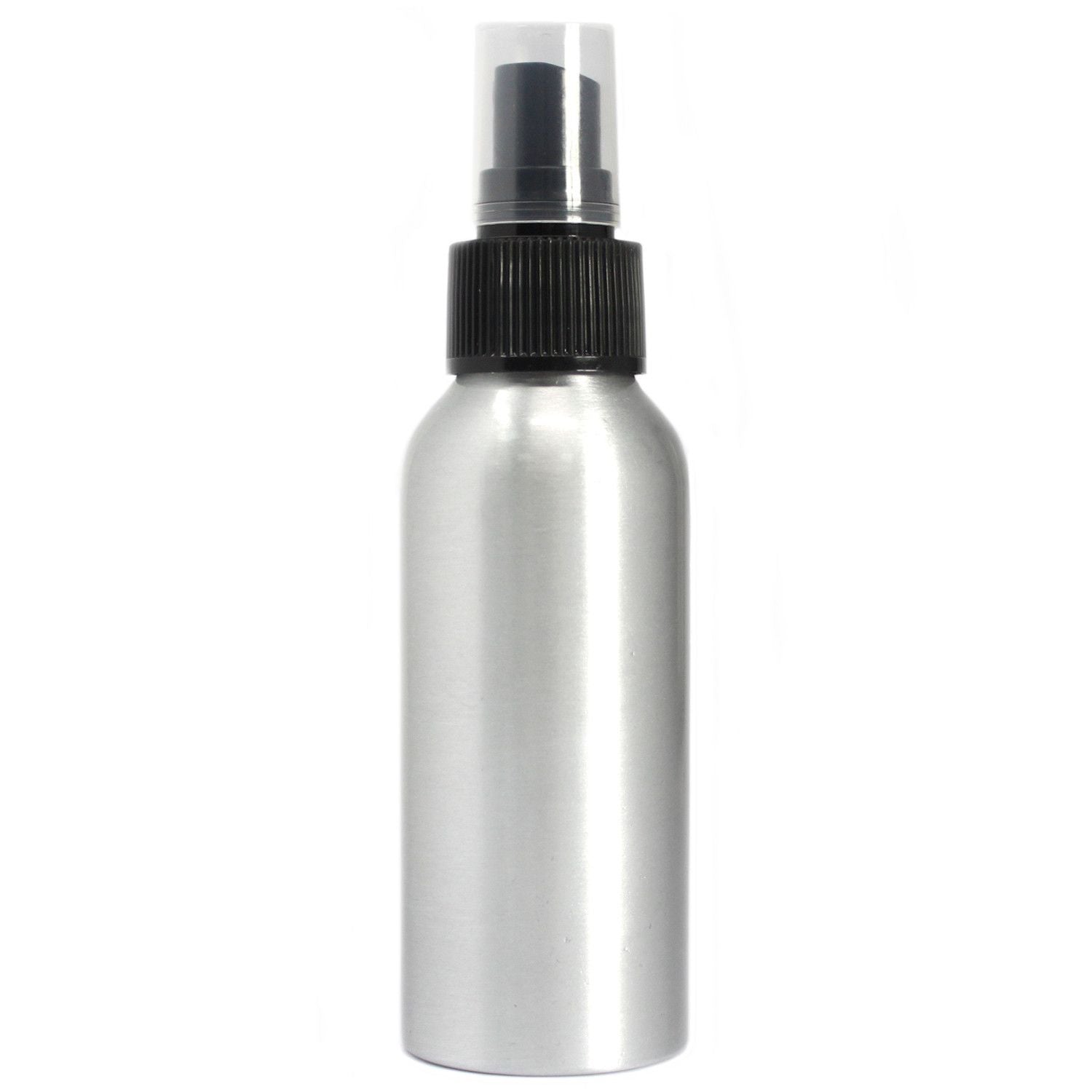 100ml Aluminium Bottle with Black Spray Top for Essential Oils