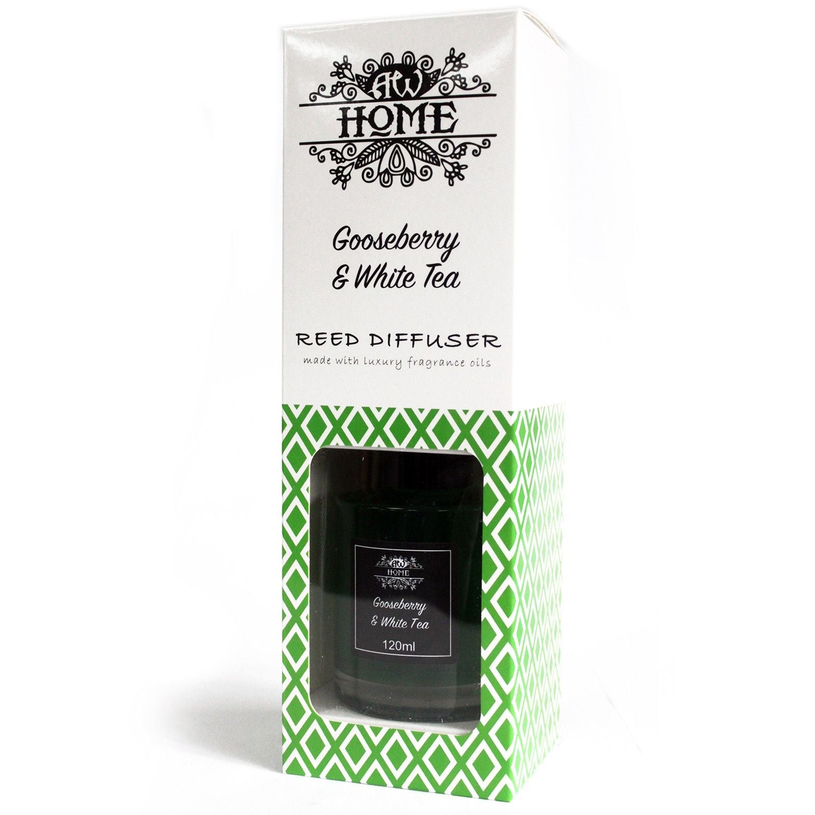 120ml Reed Diffuser with Gooseberry & White Tea Fragrance