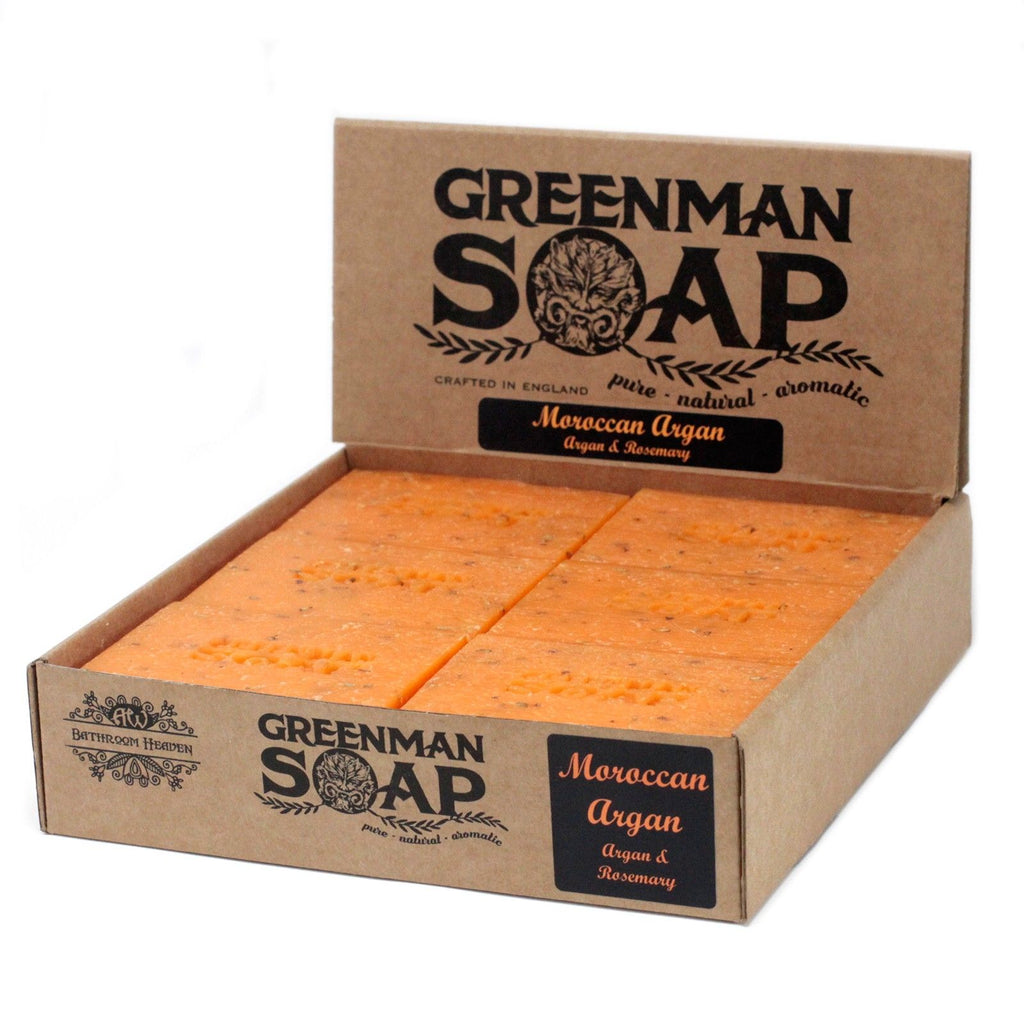 Greenman Soap Slice 100g with Moroccan Argan and Rosemary Aroma