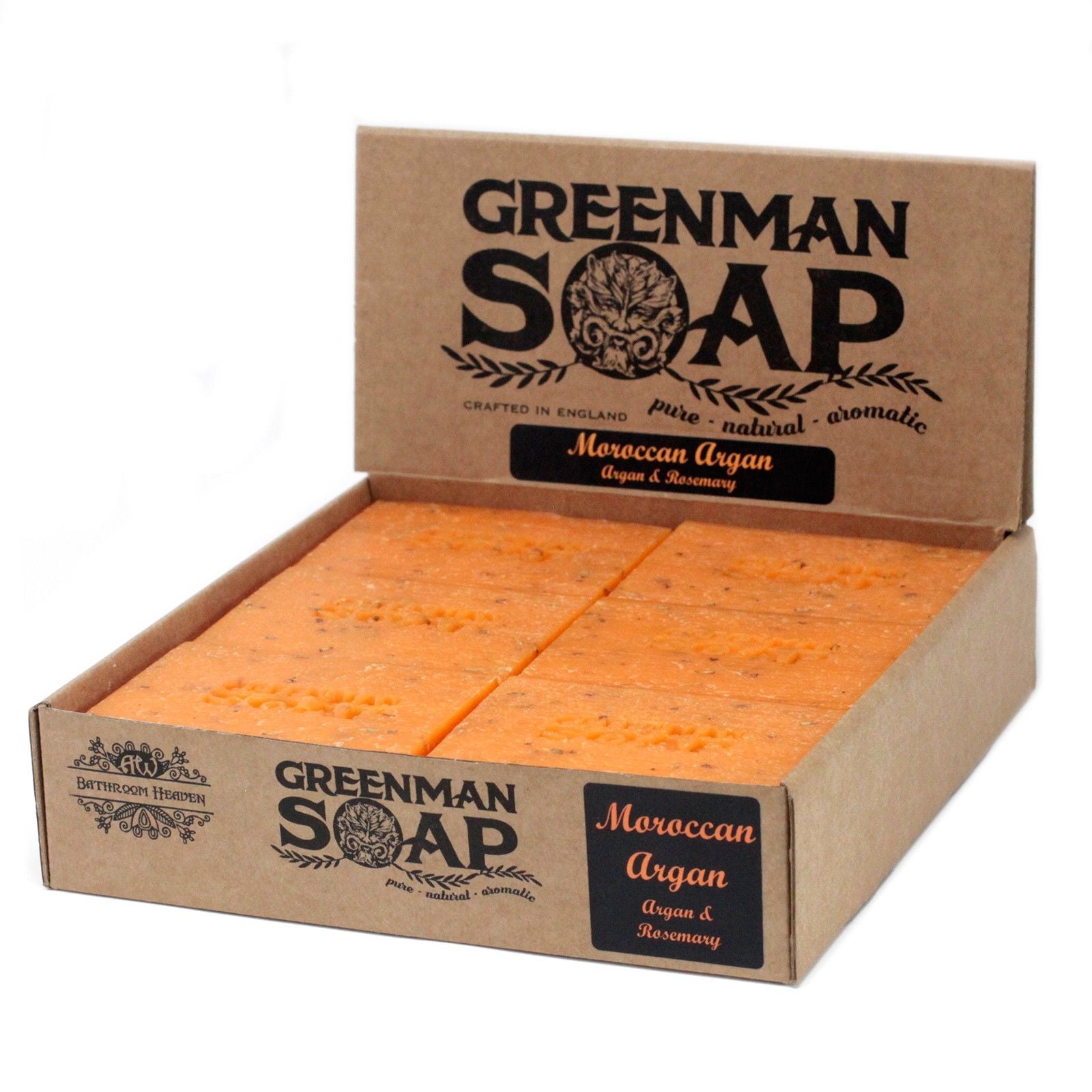 Greenman Soap Slice 100g with Moroccan Argan and Rosemary Aroma