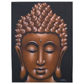 Buddha Painting in Copper Sand Finish for Elegant Home Decor