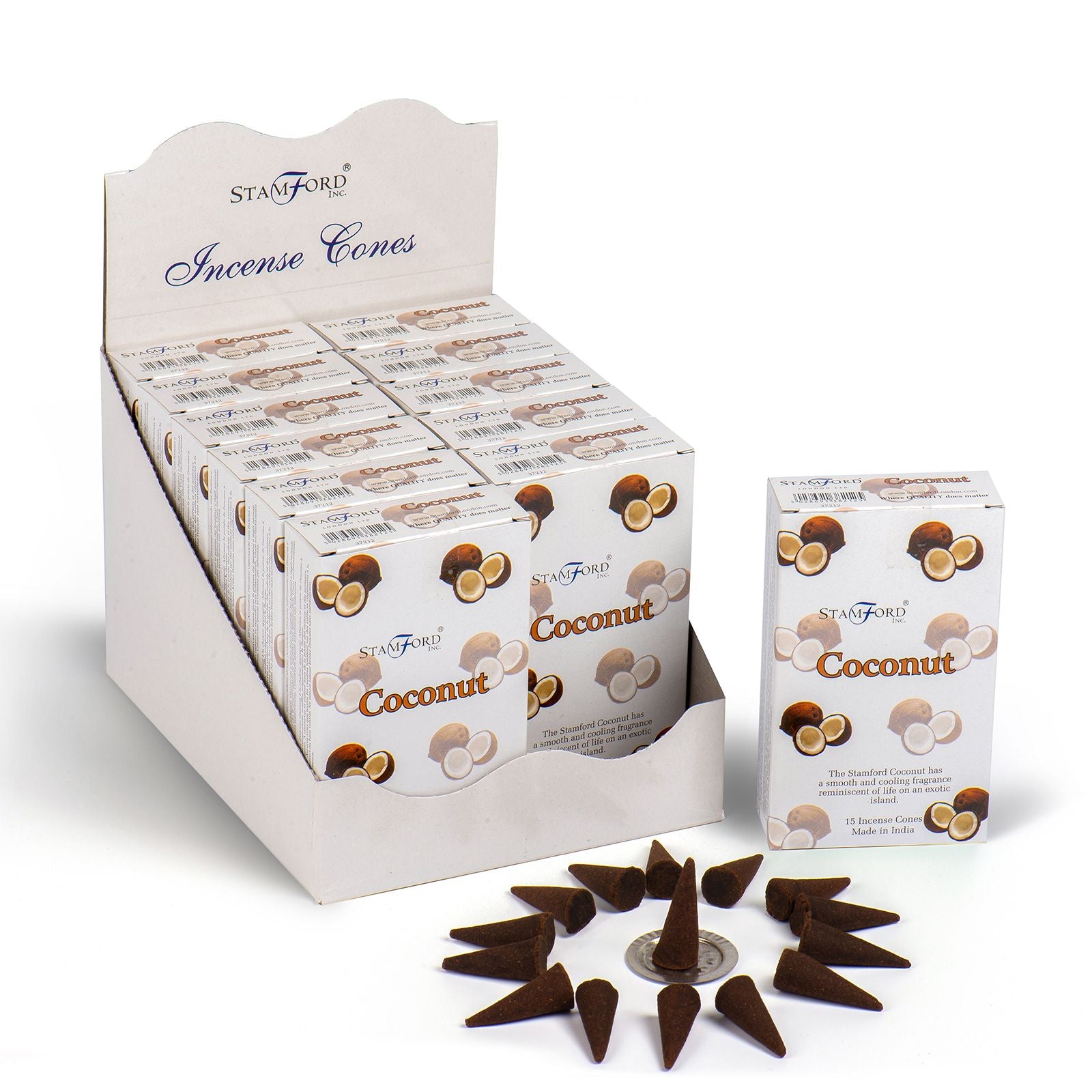 Coconut Cones Stamford Premium Incense Cones for Home Fragrance