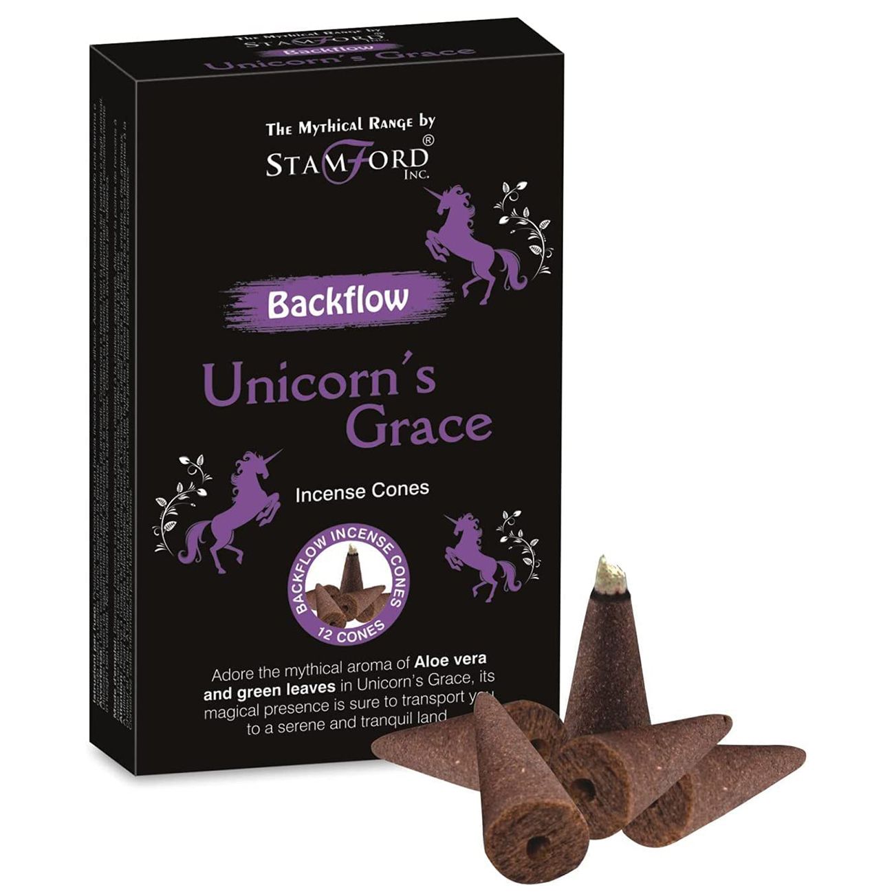 Mythical Backflow Cones Unicorn Grace for Enchanting Aromas