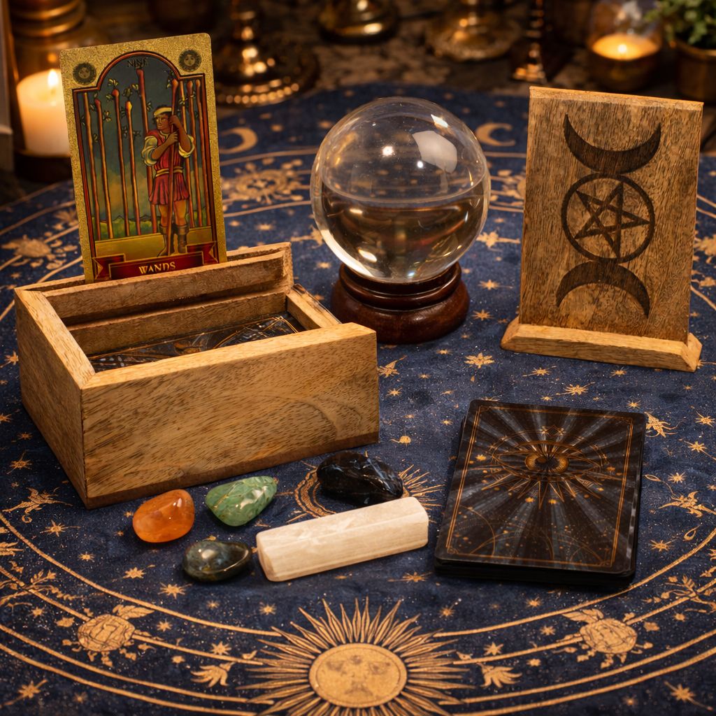 Small Tarot Box with Card Holder for Stylish Storage Solution
