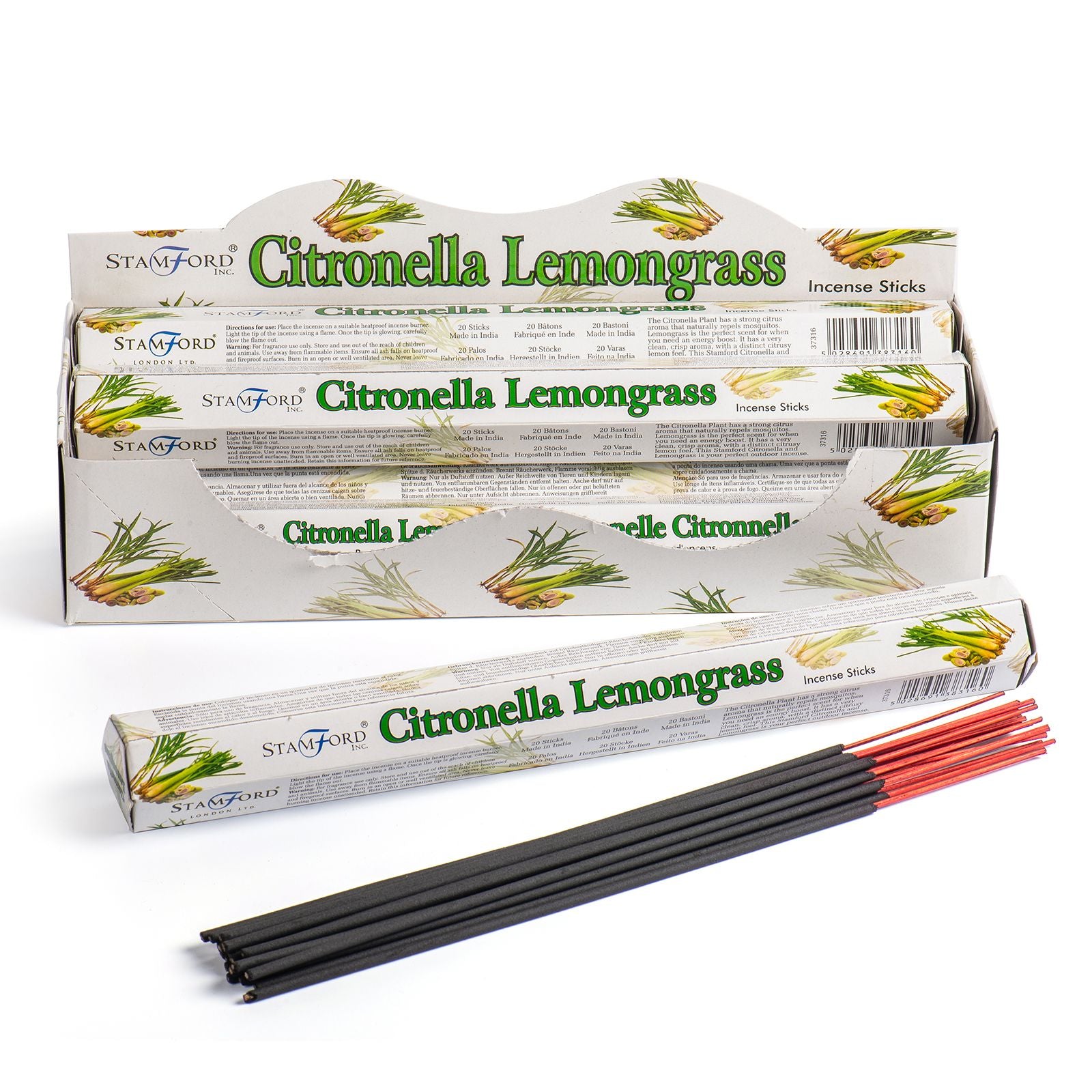 Citronella & Lemongrass Premium Incense for Refreshing Atmosphere