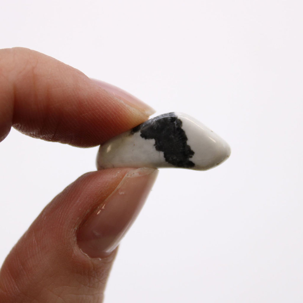 Small African Tumble Stones Featuring White Howlite and Magnesite