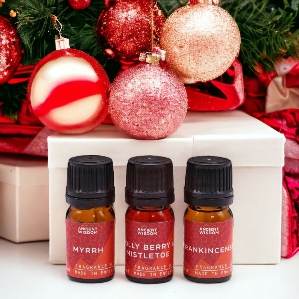 Holy Scents of Christmas Fragrance Set with 12 Festive Oils