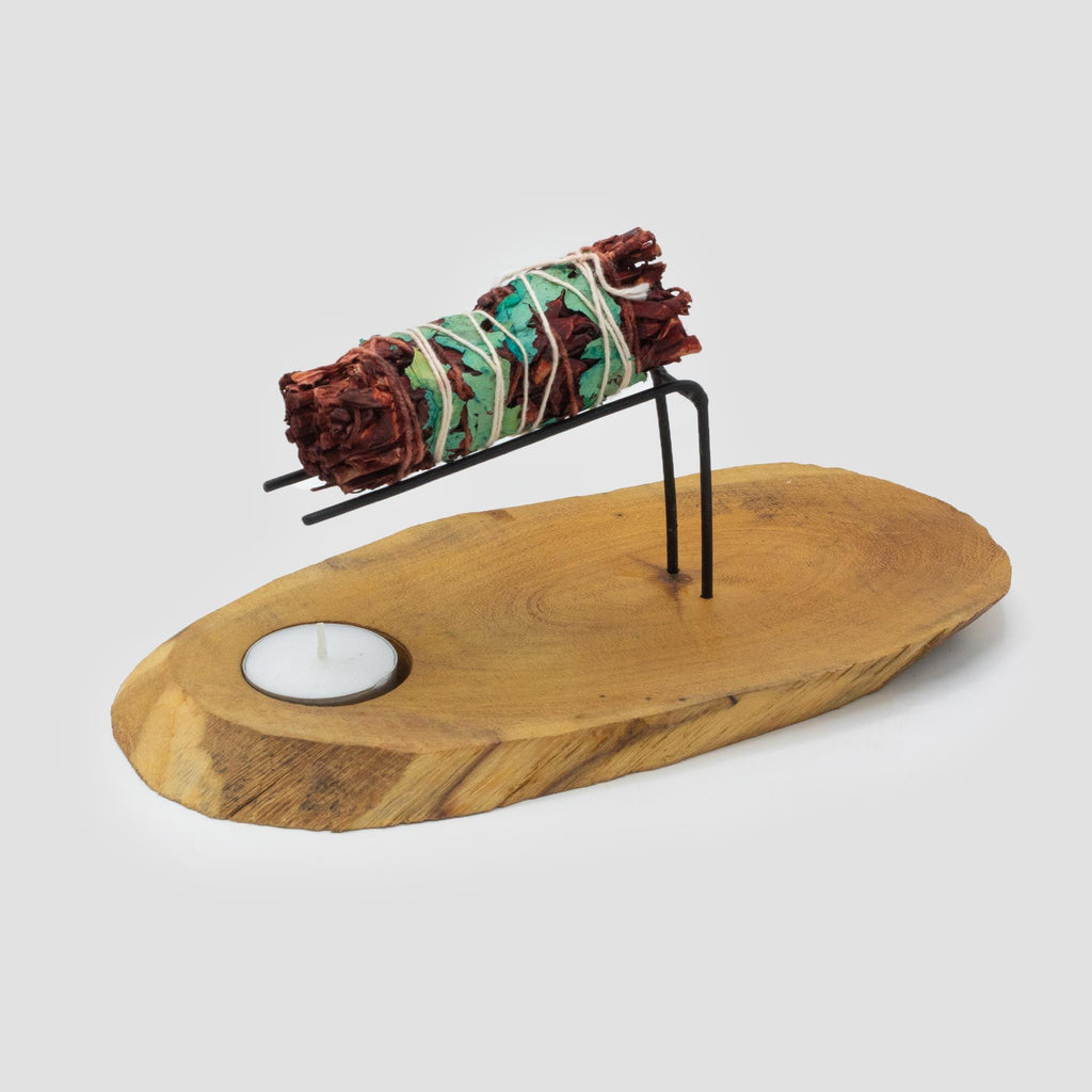 Palo Santo Heater Natural Gamel Wood for Aromatic Experiences