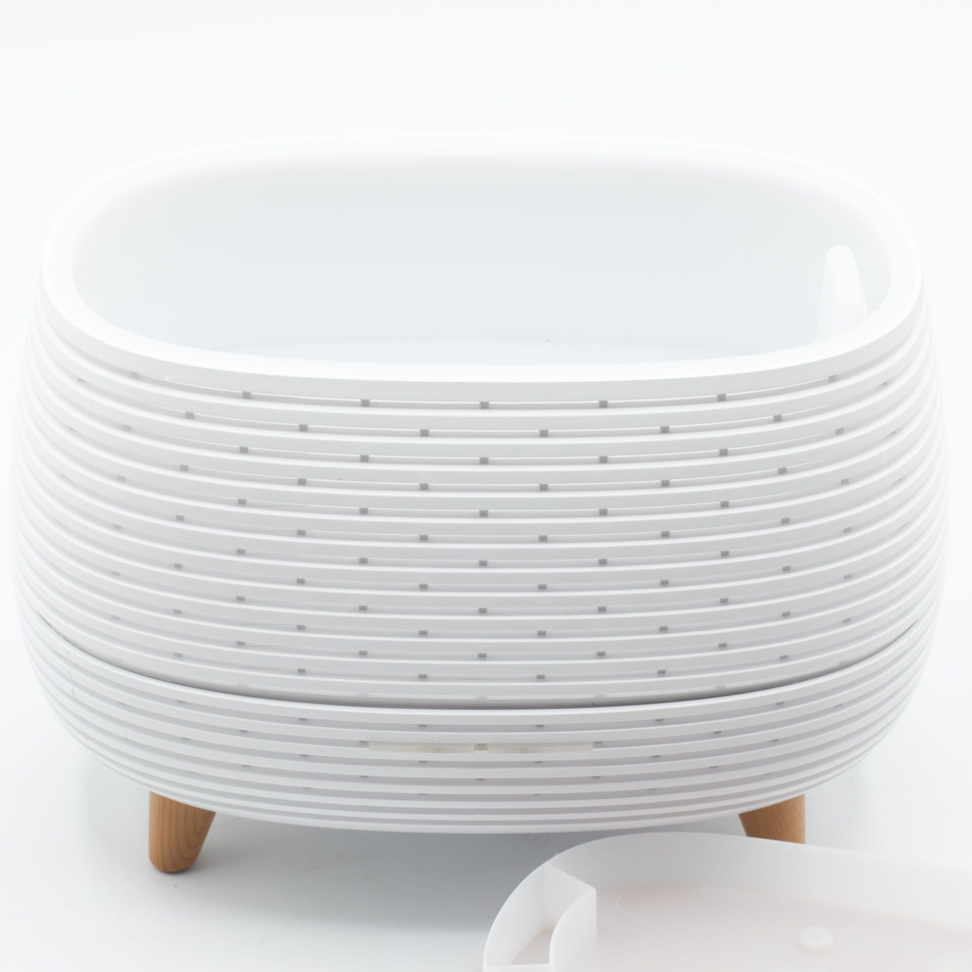 Futuristic Ribbed Aroma Diffuser with Colour Changing LED Light