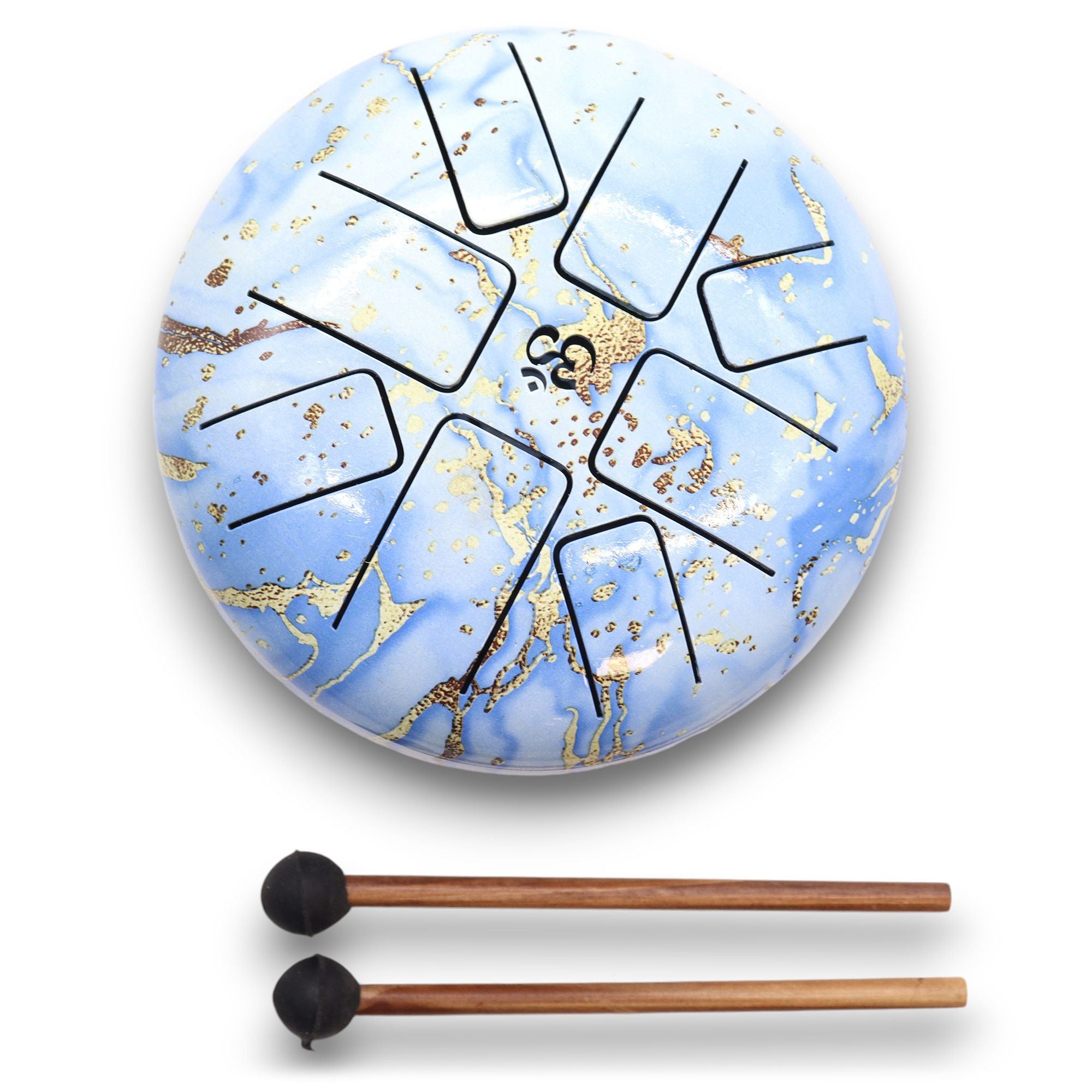 Hapi Drum Blue Sky OM 18cm Steel Tongue Drum with Mallets