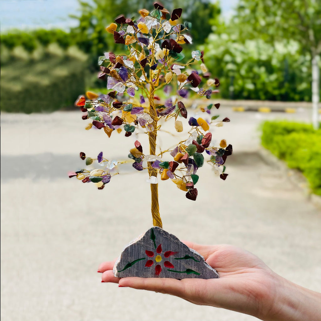 Multi gem 320 Stone Indian Gemstone Tree for Home Decor