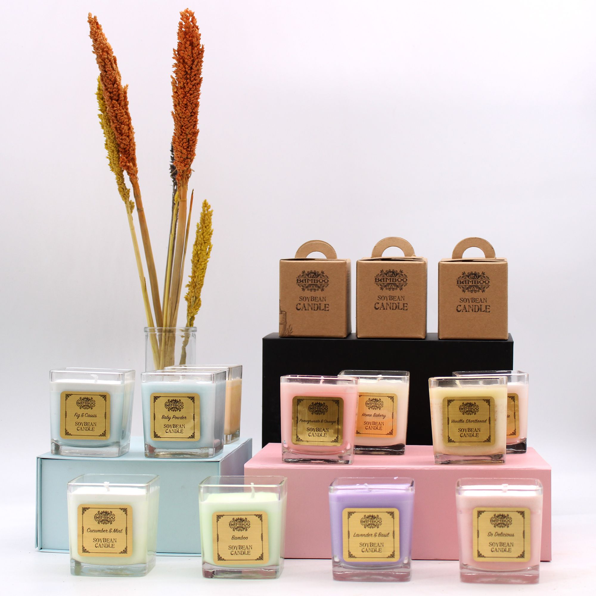 Soybean Jar Candles Baby Powder for Clean Aroma Home Fragrance