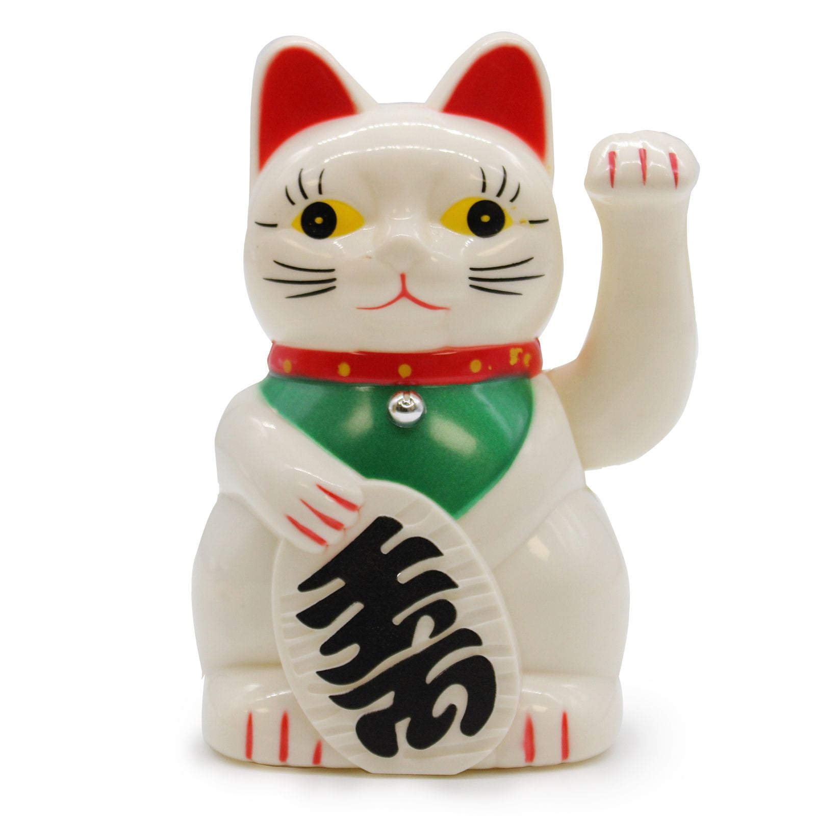 White Money Cat 15cm Lucky Waving Cat for Attracting Wealth