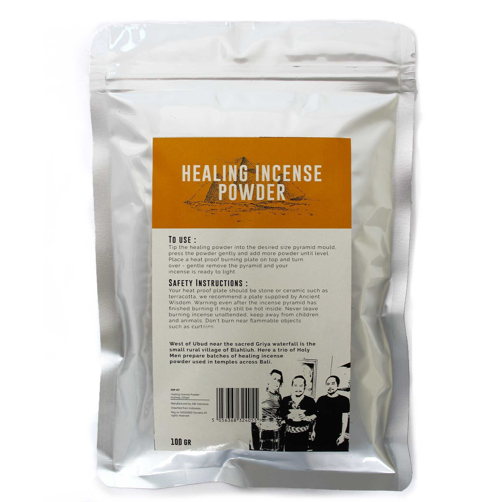 Healing Incense Powder Nutmeg 100gm for Tranquil Ambiance