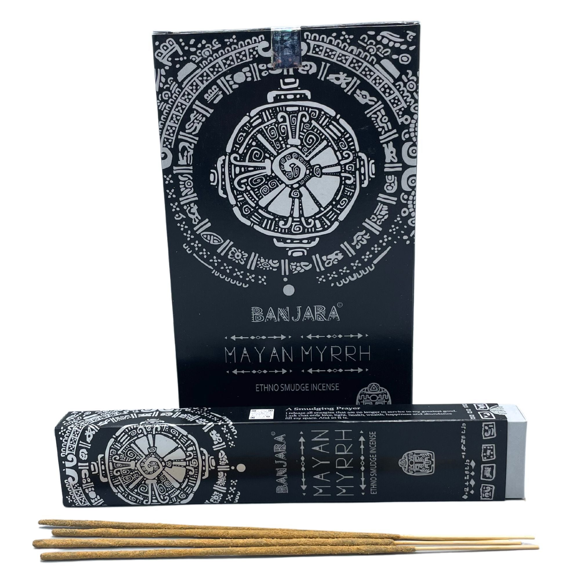 Banjara Tribal Smudge Incense Sticks with Authentic Mayan Myrrh Aroma