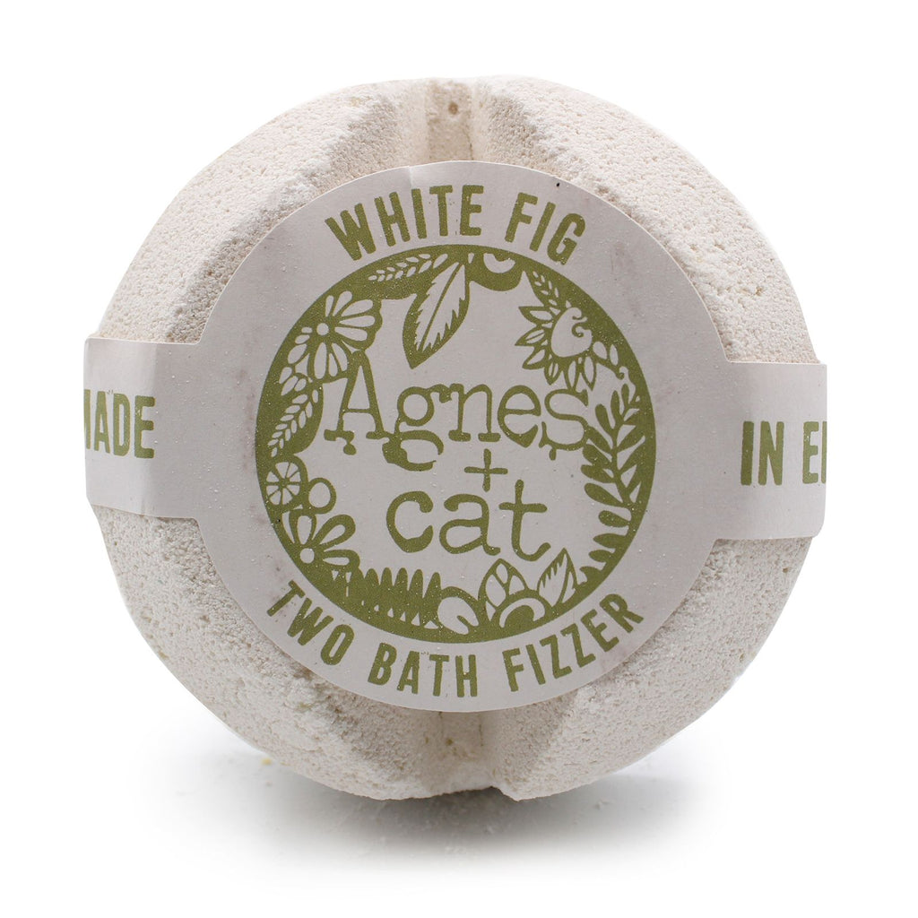 Agnes + Cat Bath Fizzer White Fig for Relaxing and Indulgent Soaks