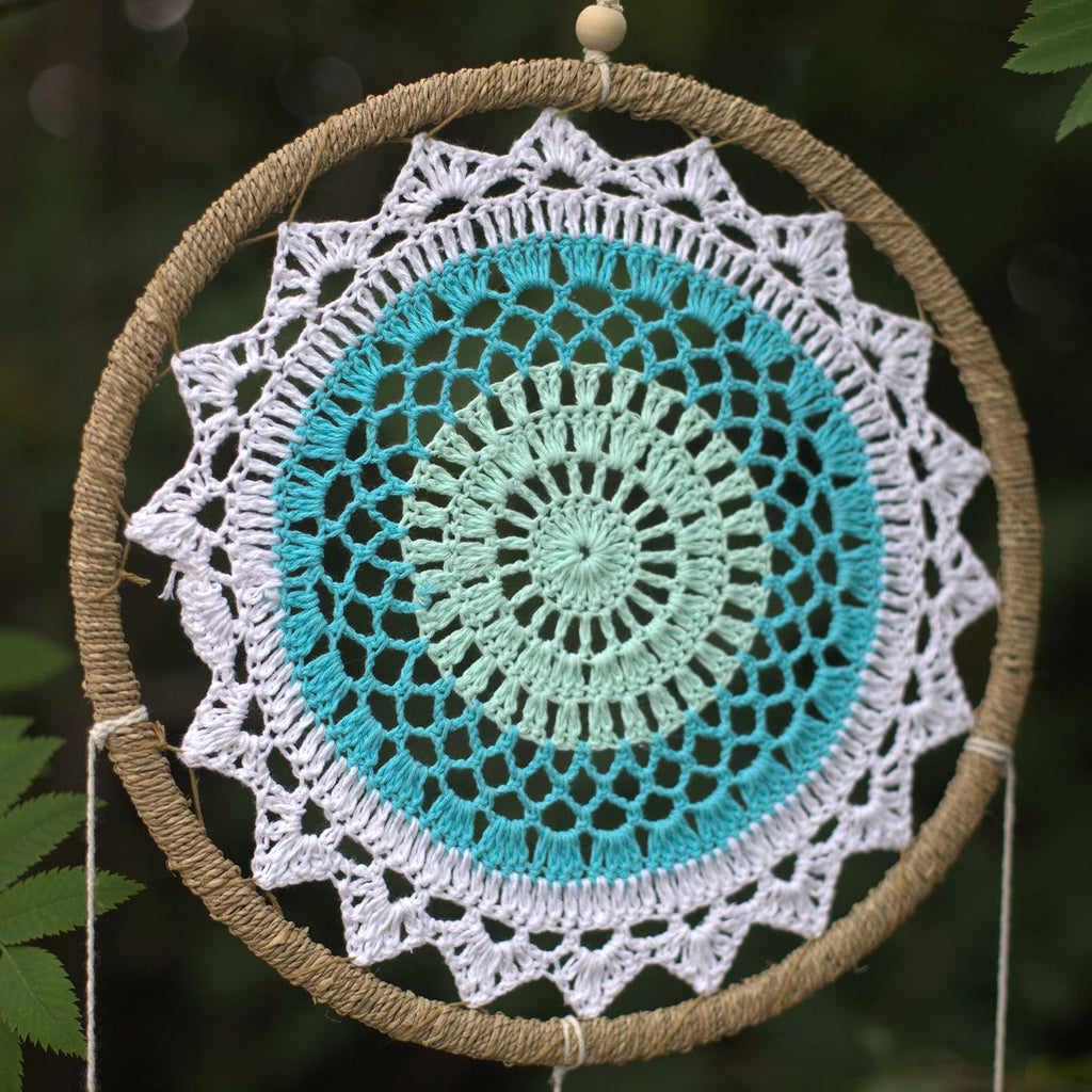 Large Turquoise Dream Catcher for Home Decor and Sweet Dreams