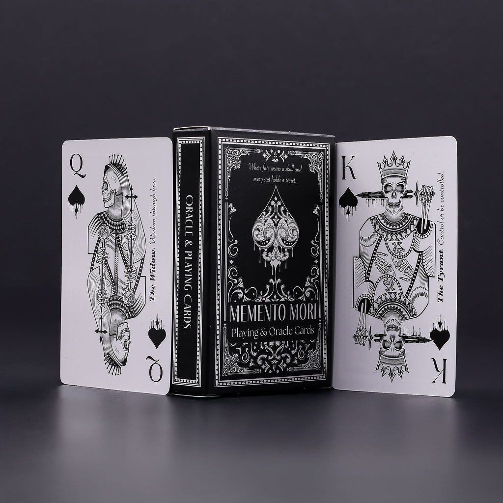 Memento Mori Gothic Playing & Oracle Cards for Unique Gameplay
