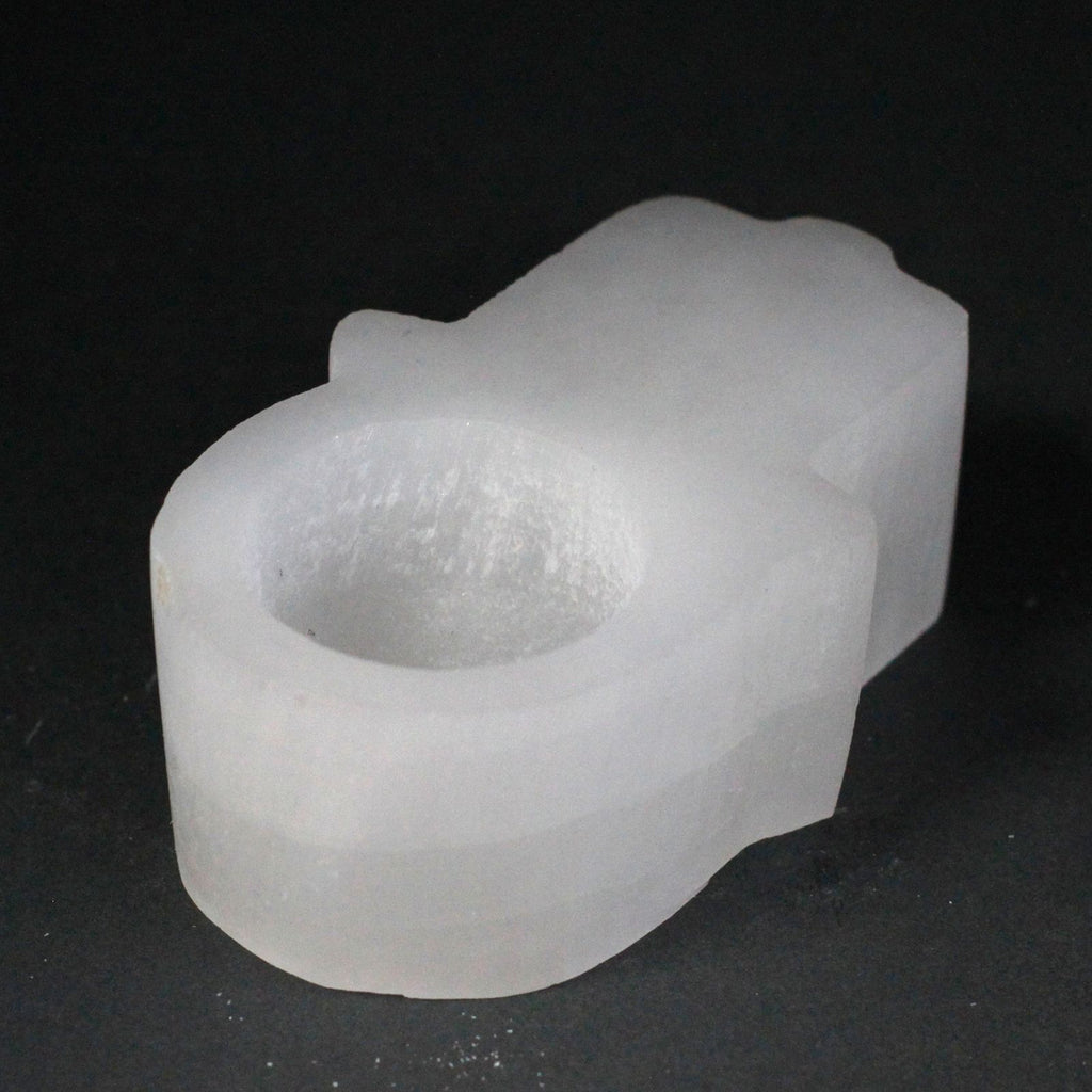 Selenite Hamsa Candle Holder for Home Decor and Gifting Ideas