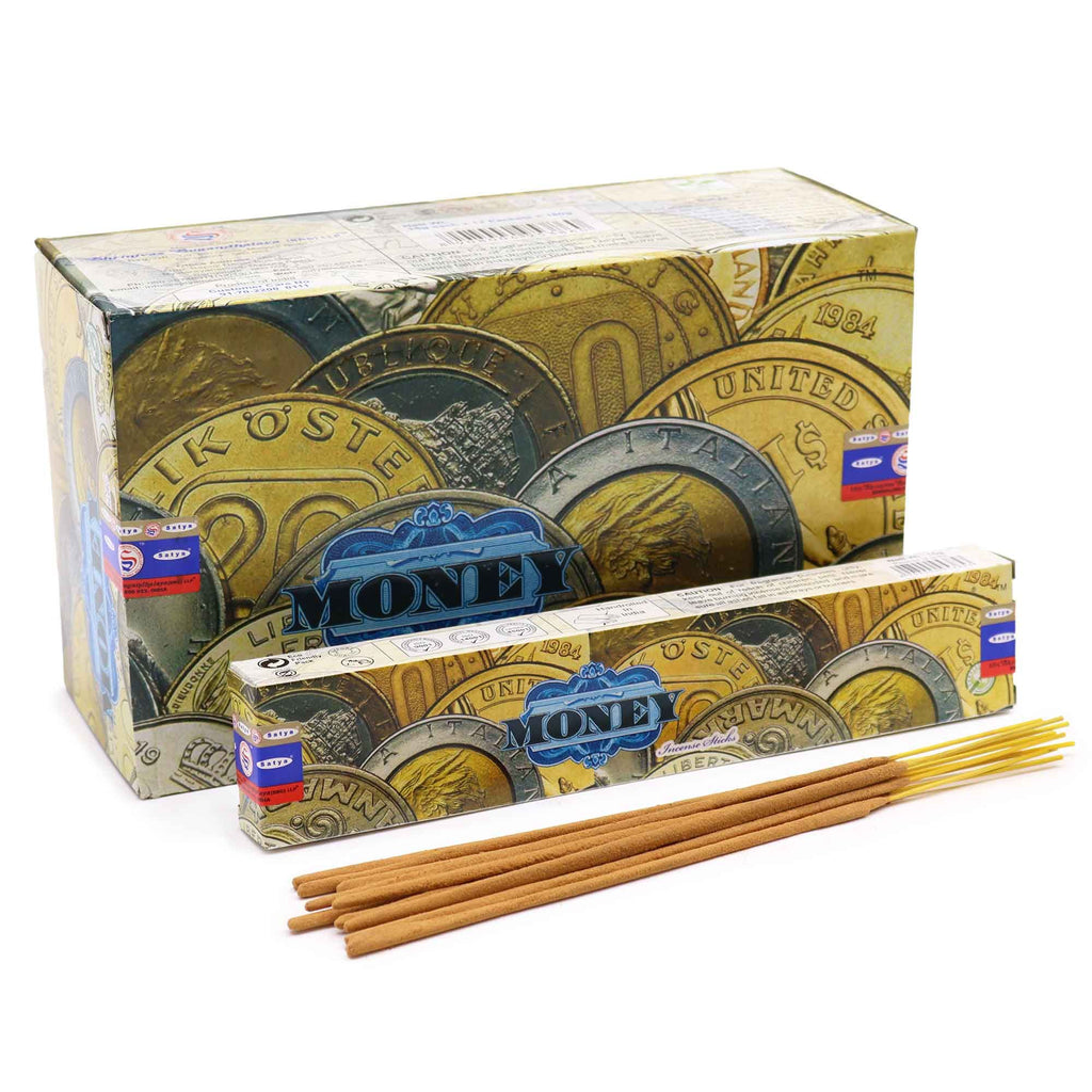 Satya Incense 15gm Energising Money Fragrance Sticks