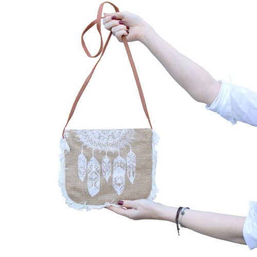 Fab Fringe Bag with Unique Dream Catcher Print for Stylish Outings