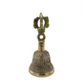 Small Tibetan Tingsha Bell with Traditional Symbols for Meditation