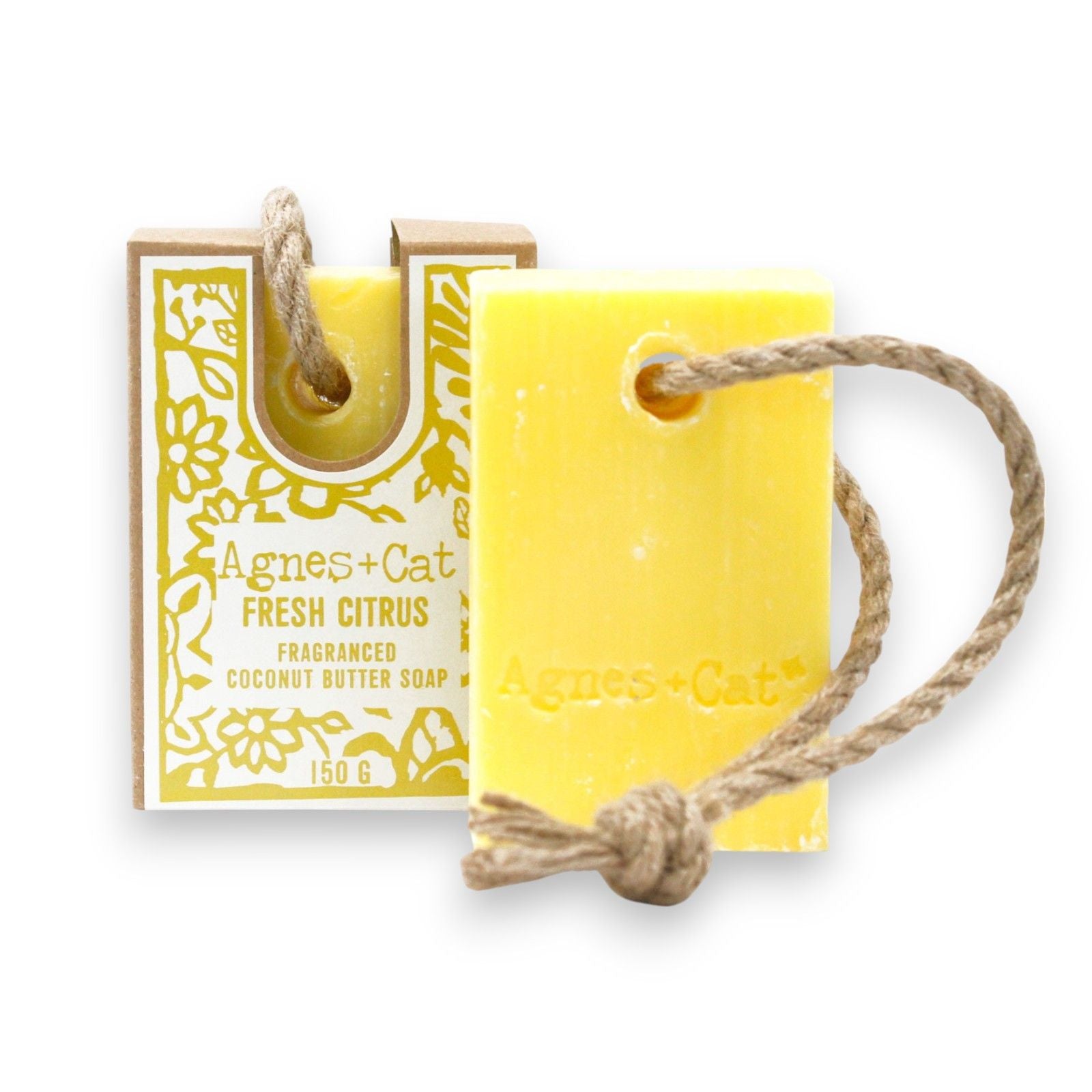 Agnes + Cat Soap On A Rope Fresh Citrus for a Refreshing Clean