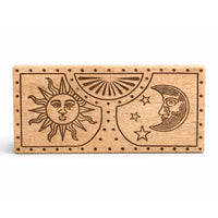 Sun - Moon Carved Crystal and Stone Box