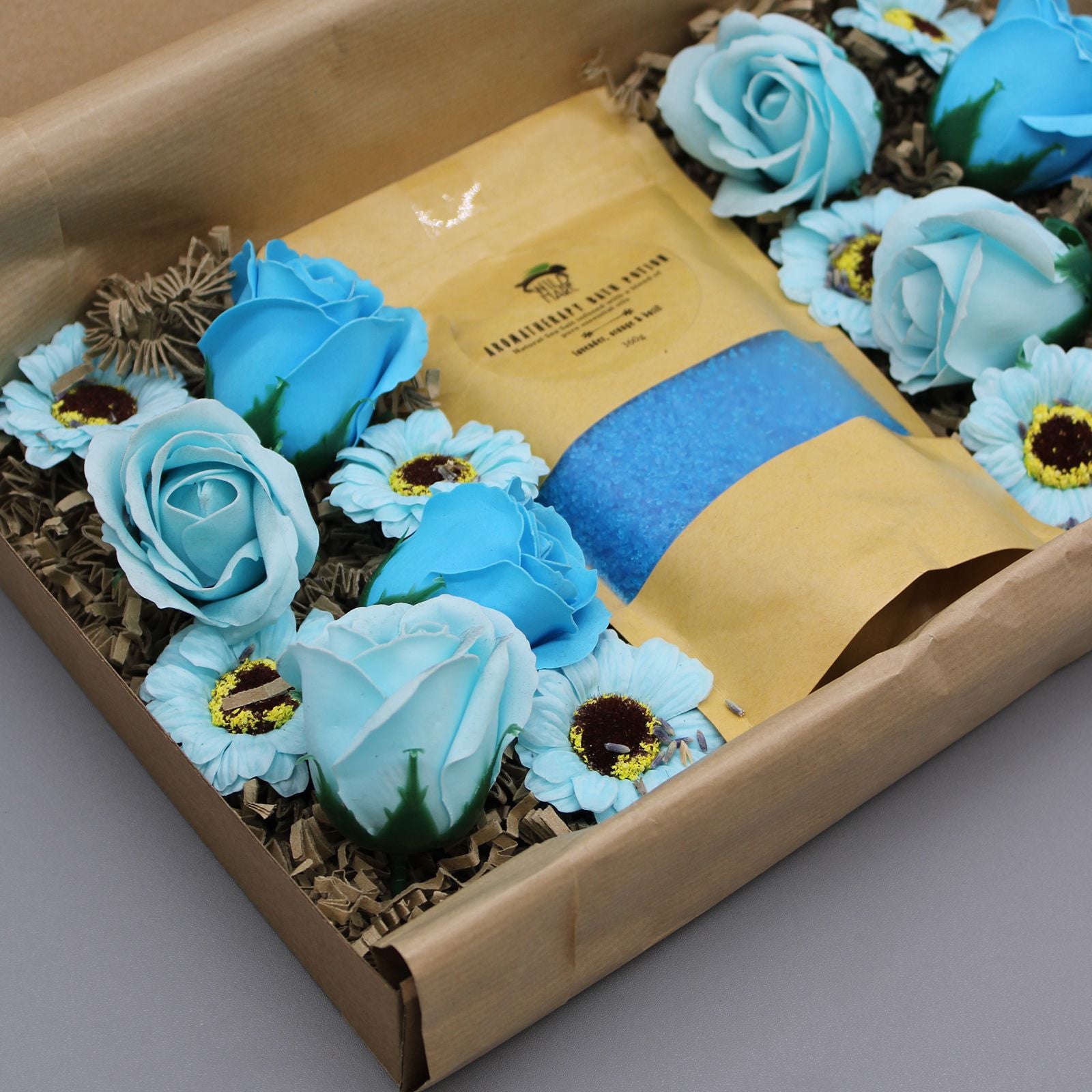 Wild Hare Salt & Flowers Total Unwind Bath Set for Relaxation