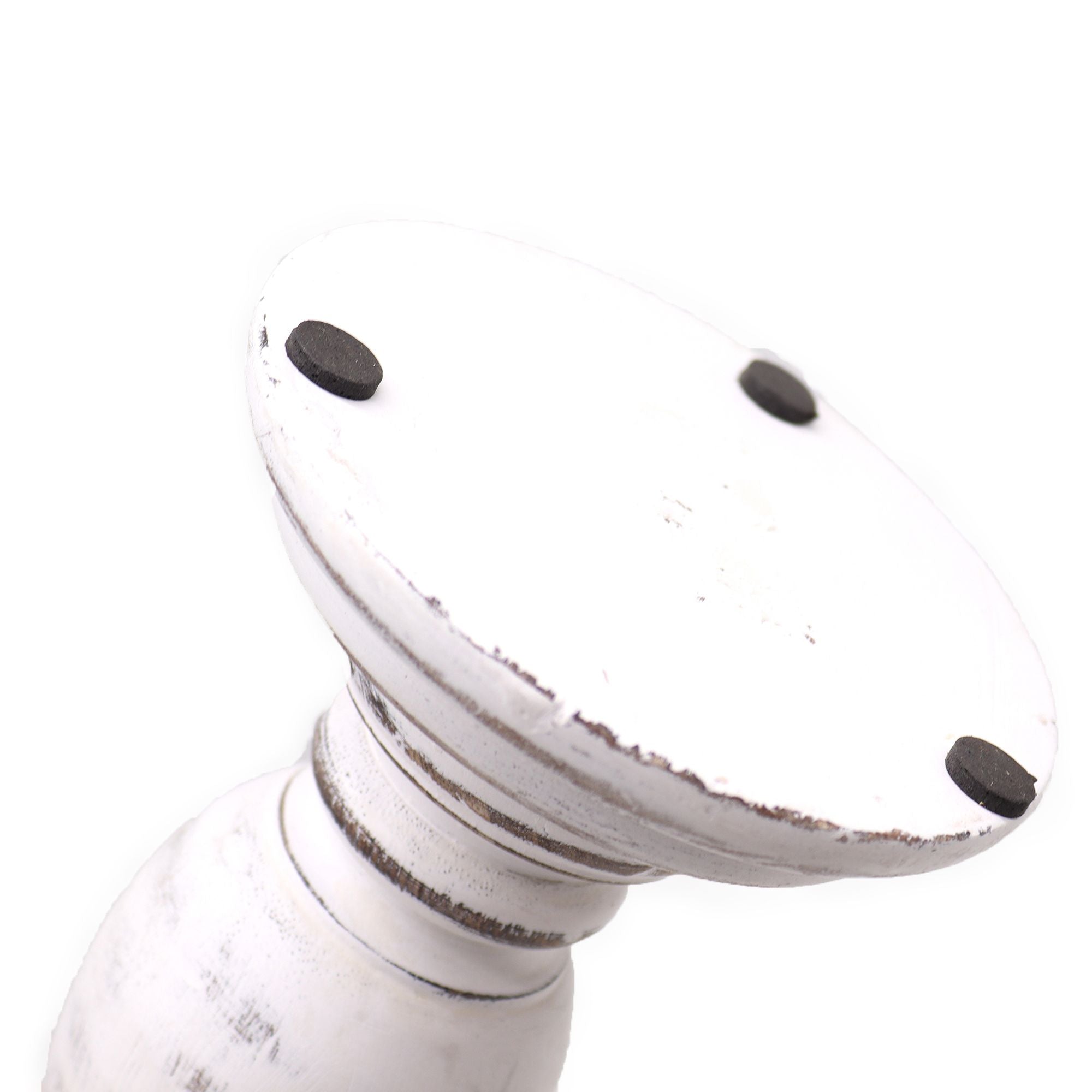 Medium Classic Candle Stand in Whitewash for Home Decor Style