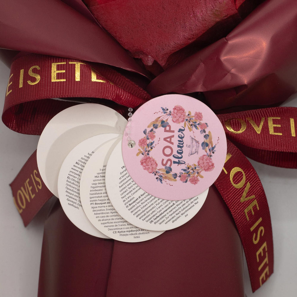 Large Red Roses Bouquet Love is Eternal with Gift Card Included