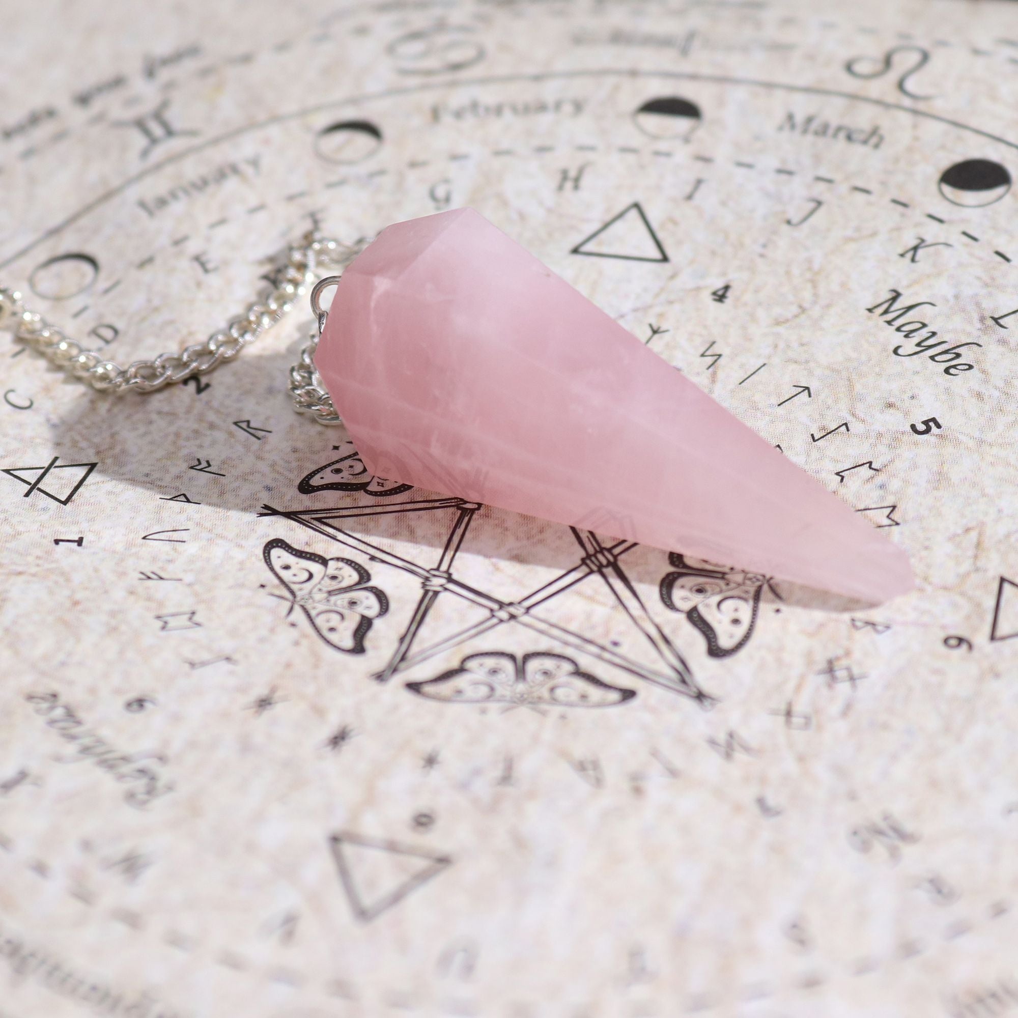 Ancient Witch Spell Incense Love Set with Rose Quartz Pendulum