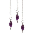 Amethyst Lingam Shaped Gemstone Pendulum for Divination Use