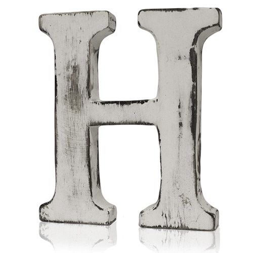 Shabby Chic Letter H for Personalised Home Decor and Gifts