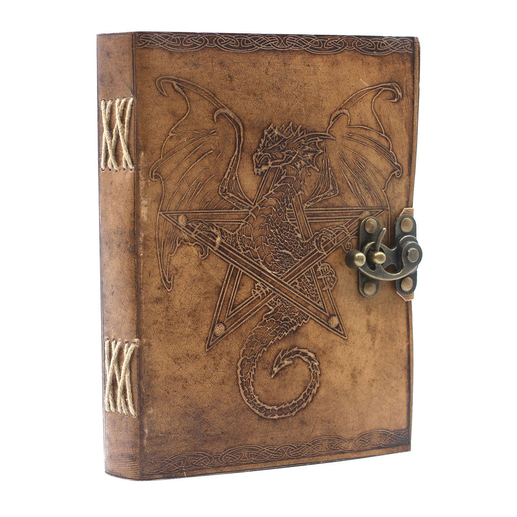 Leather Dragon Notebook for Creative Writing and Sketching