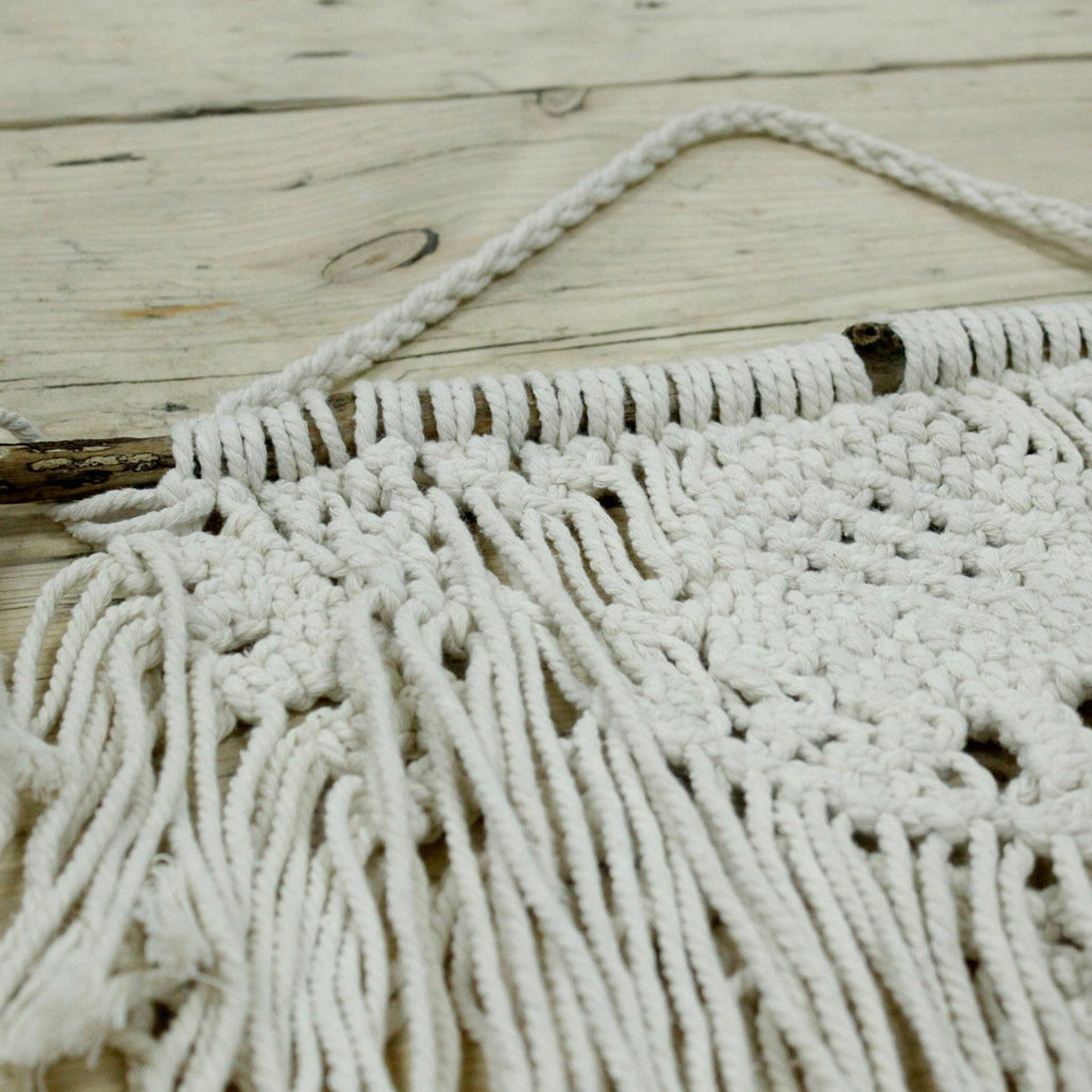 Macrame Wall Hanging Home & Heart for Boho Chic Decor