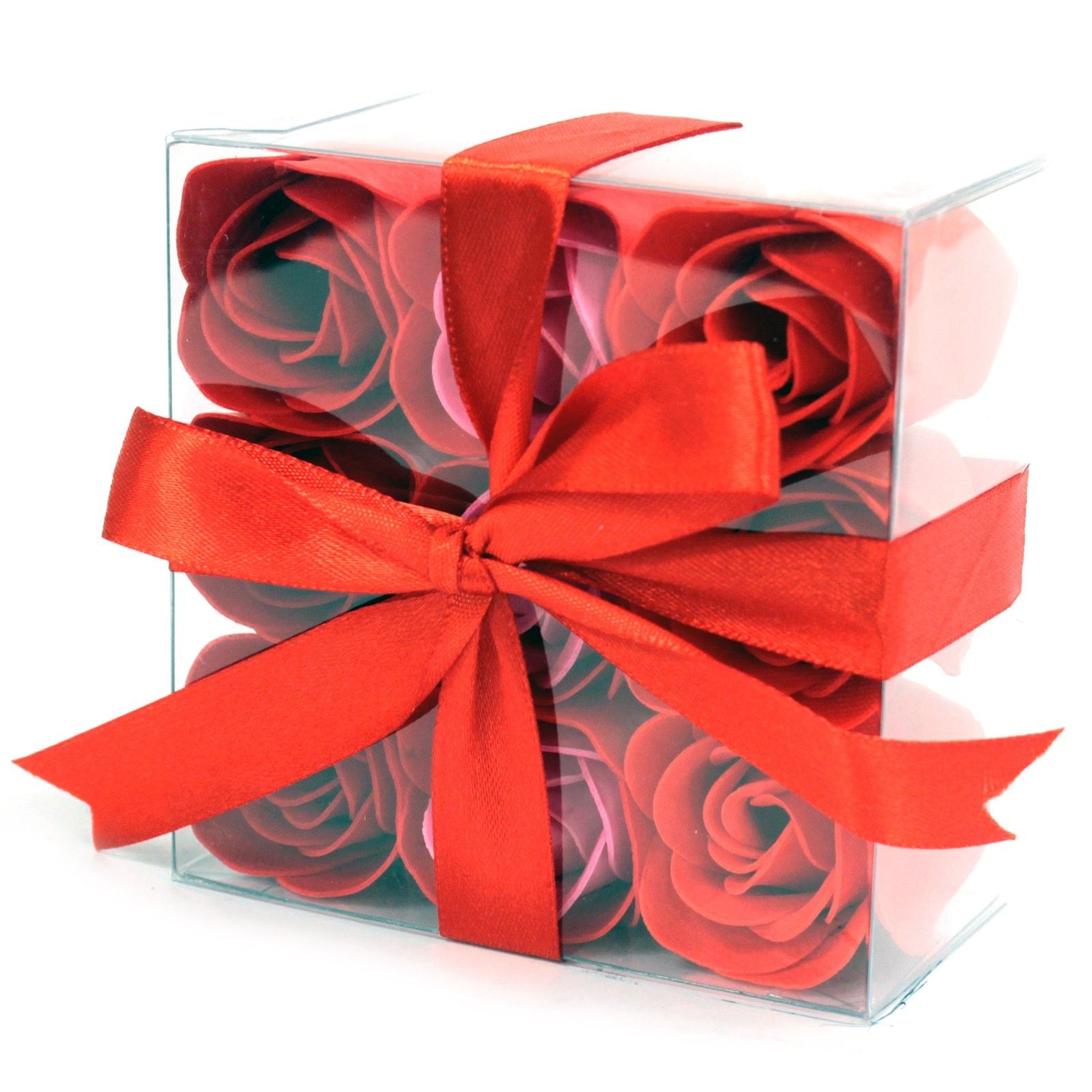 Set of 9 Red Roses Soap Flowers for Relaxing Bath Experience
