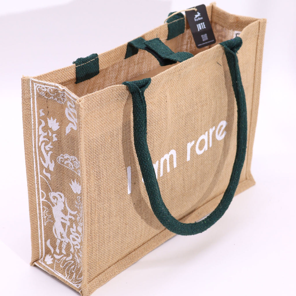 Hop Hare Jute Big Bag with Devil Tarot Design I Am Rare