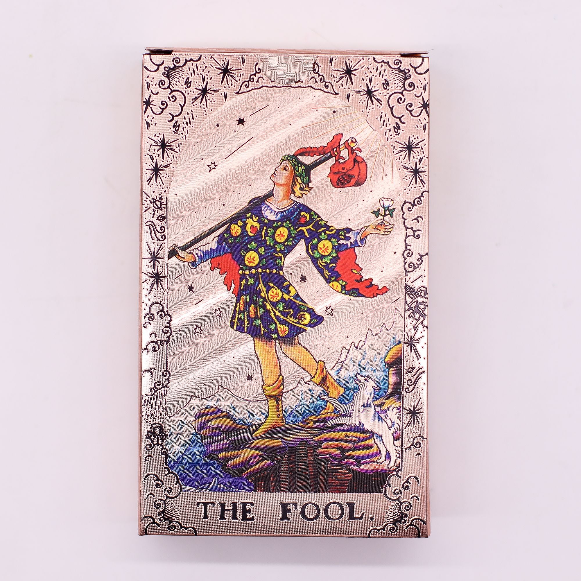 Rose Gold Foil Tarot Card Set with Moon Phase Booklet Included