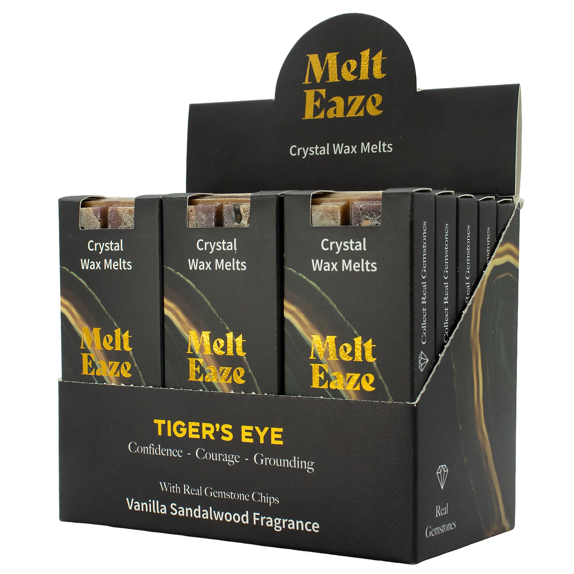 MeltEaze Wax Melts 50g Tigereye Strength with Vanilla Sandalwood