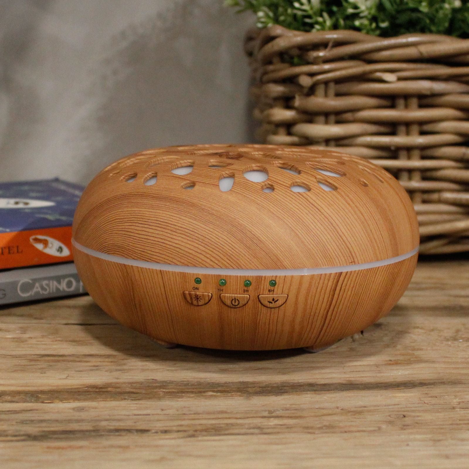 Oslo Atomiser Pebble USB Aroma Diffuser with Colour Change Timer