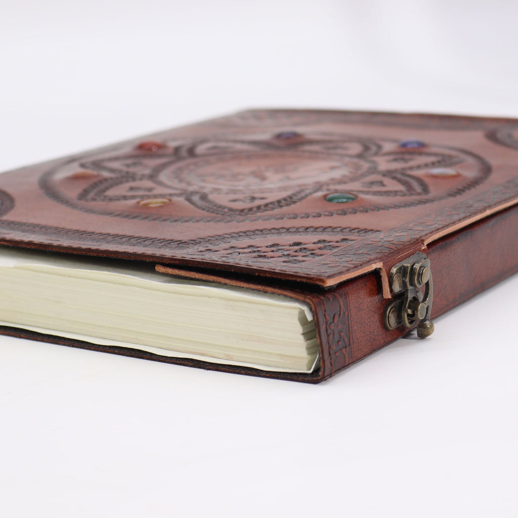 Huge Tomb Book with Dragon Mandala Design and Chakra Stones