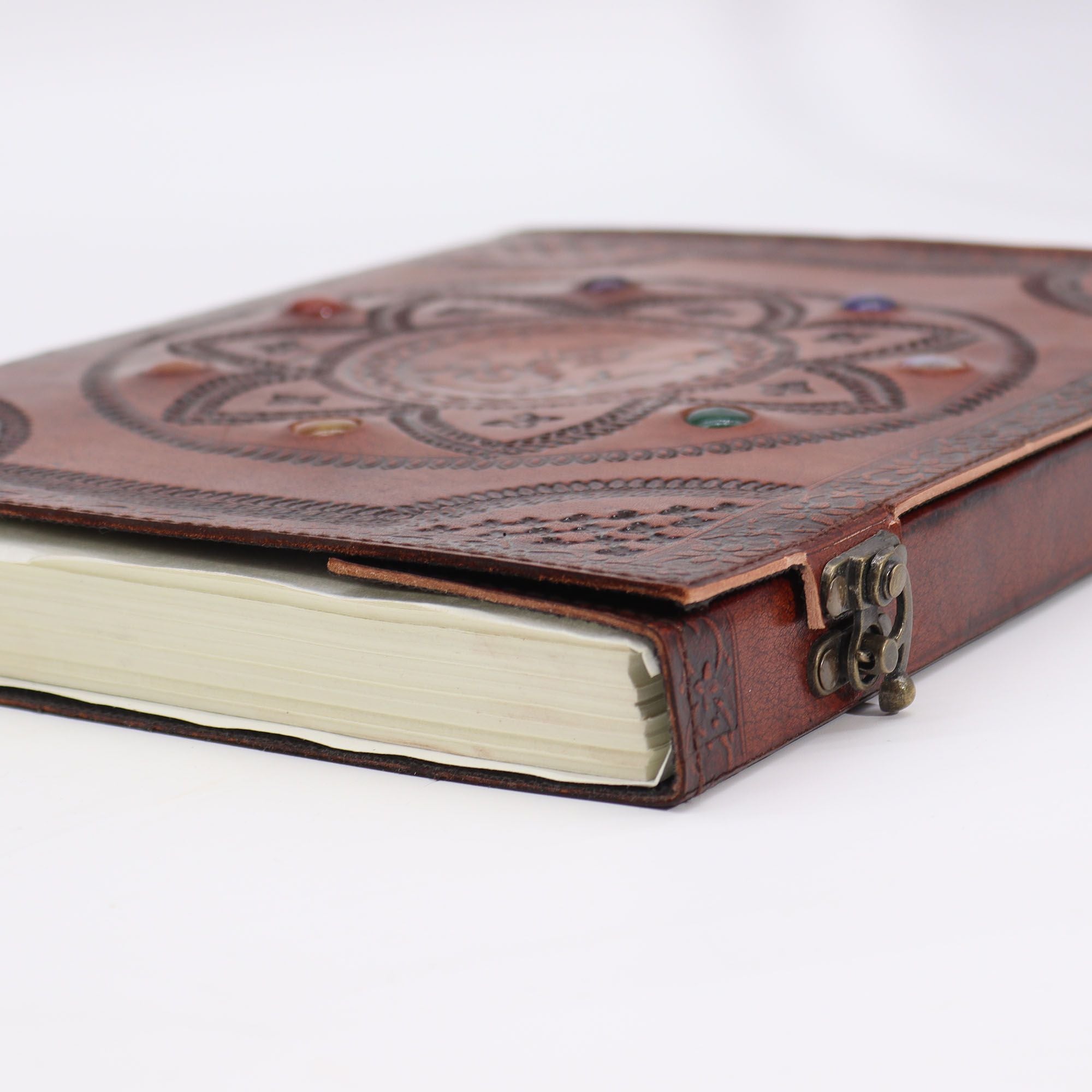 Huge Tomb Book with Dragon Mandala Design and Chakra Stones