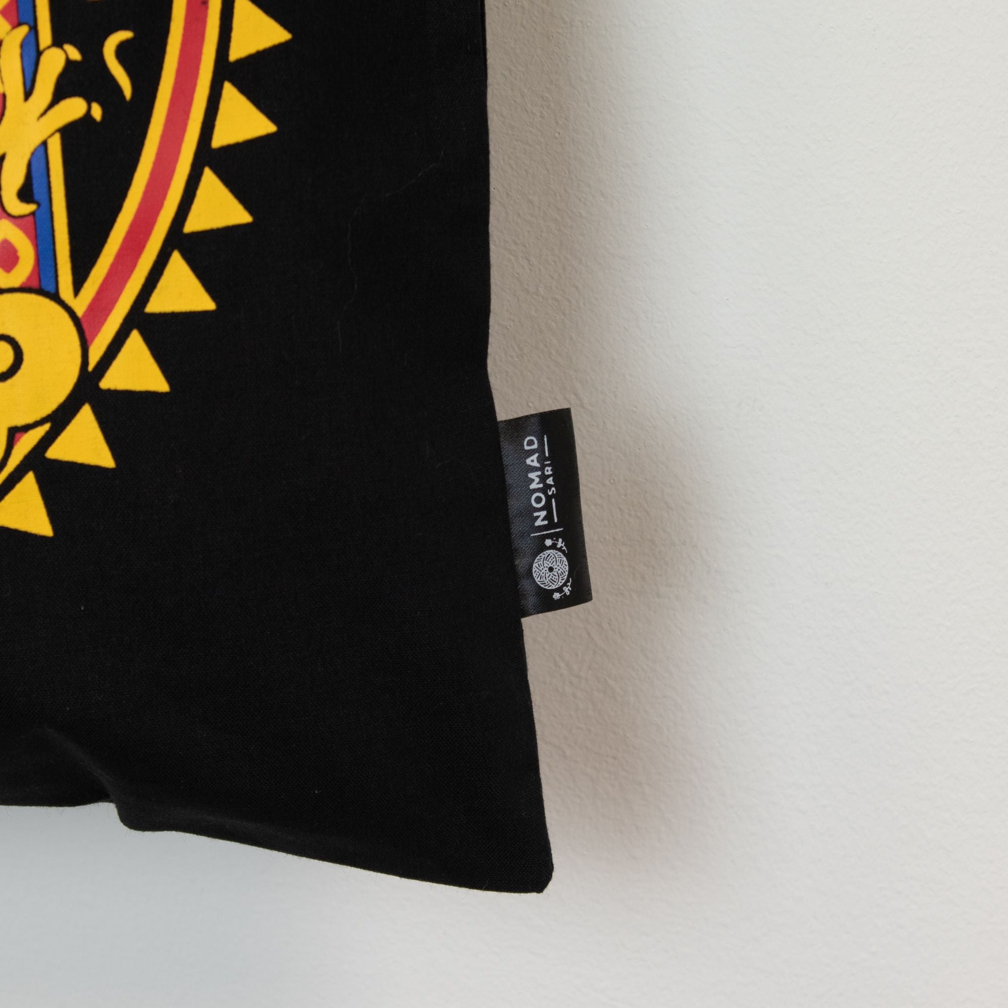 Iconic Classic Tote Bag in Black with Dragon Yin Yang Design