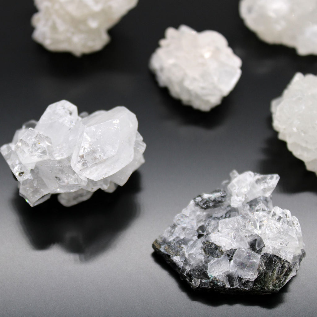 White Apophyllite Clusters 20 30mm for Home Decor and Collecting