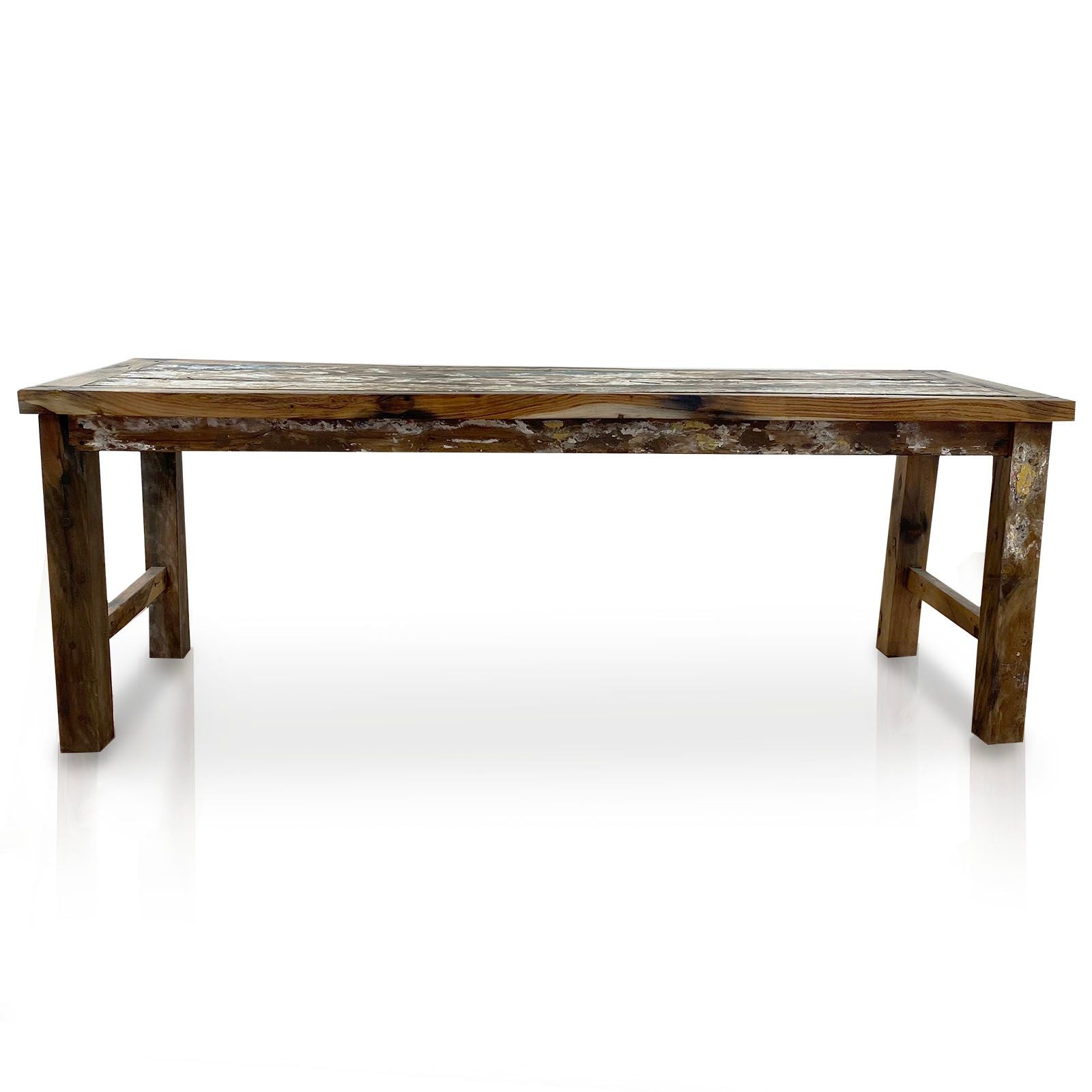 Recycled Teakwood Dining Table 1.8 m for Stylish Dining Spaces