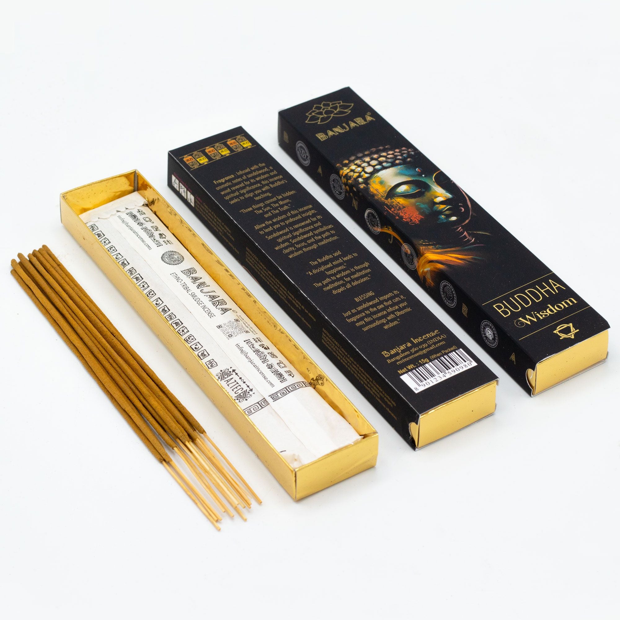 Banjara Buddha Incense – Boxed Gift Set (6 Assorted)