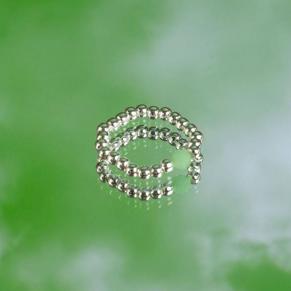 Nymph Spirit Gemstone Ring Set with Nature Inspired Design