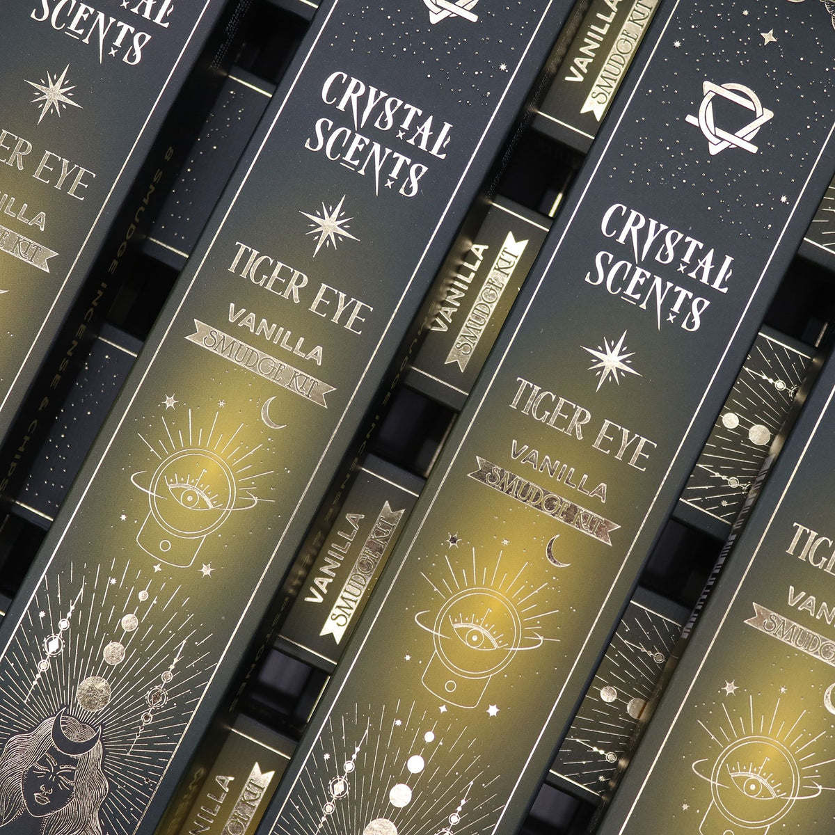 Tiger Eye Crystal Scents Smudge Incense - Vanilla